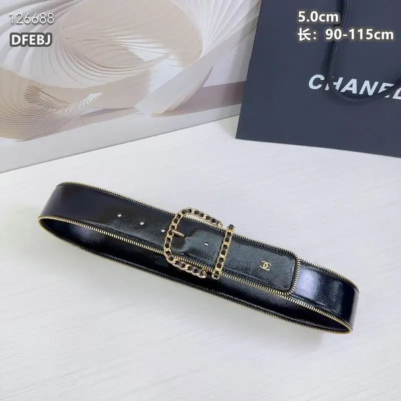 Chanel belt 50mmX90-115cm 8L01